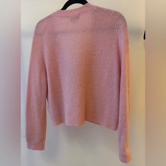 Ganni Baby Pink Button-Up Cardigan - Picture 3 of 5